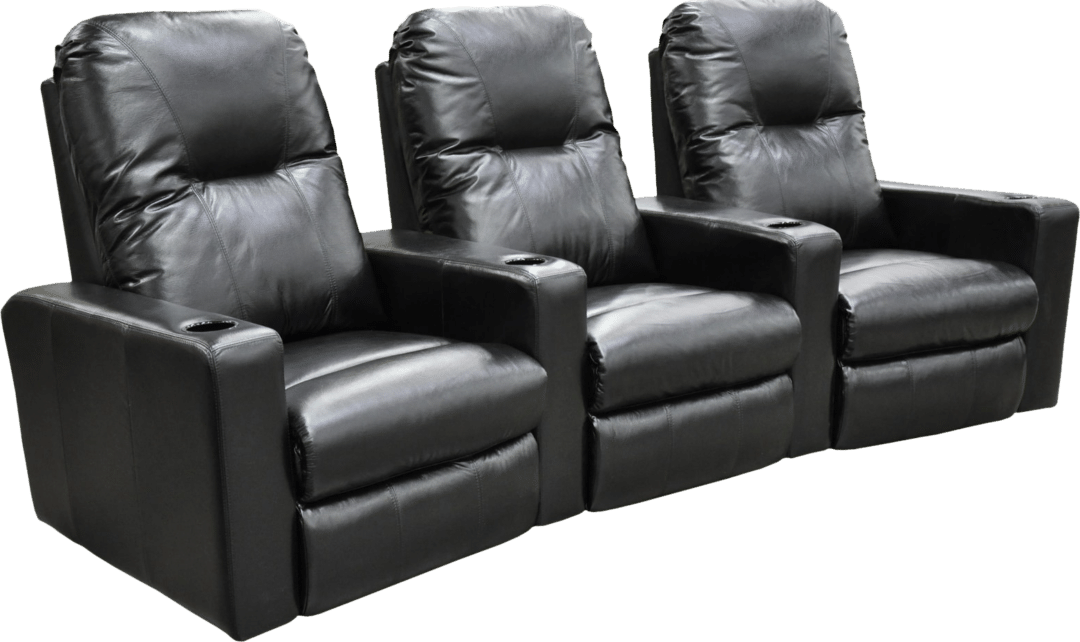 View of Custom home theater seating