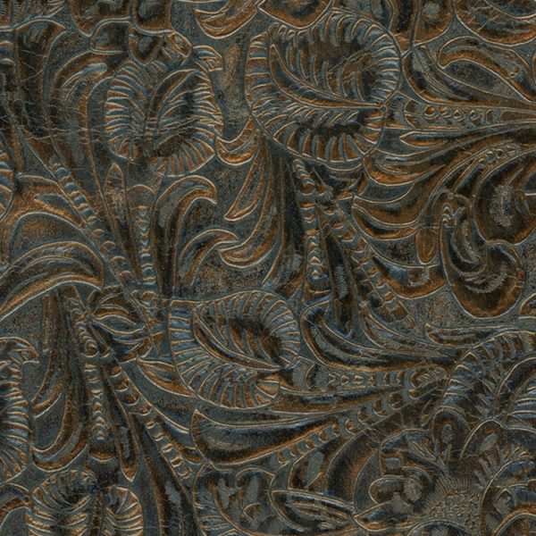 Designer Tropical Tooled Copper